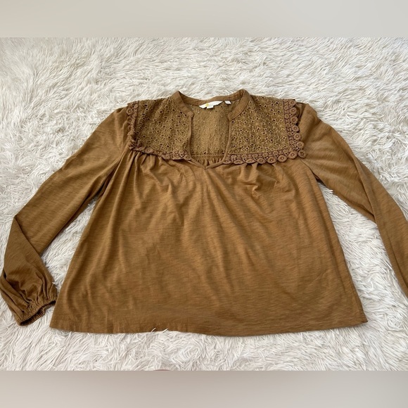 Boden Top Notch Neck Woven Mix - Size 10 - Picture 3 of 9